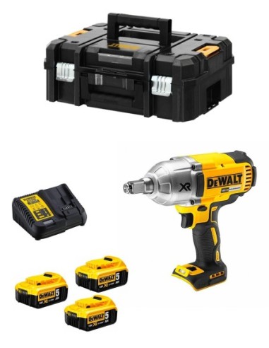 Llave de Impacto DeWALT DCF899HP3T (3 x 5,0 Ah + DCB115 + TSTAK II)