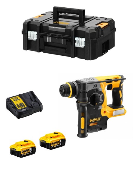 Martillo Electroneumático DeWALT DCH273P2T (2 x 5,0 Ah + DCB115 + TSTAK II)