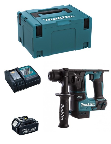 Martillo MAKITA DHR171RTJ1 (1 x 5,0 Ah + DC18RC + MAKPAC 3)