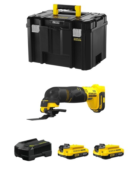 Multi-Herramienta STANLEY FatMax SFMCE500D2T (2 x 2,0 Ah + Cargador + TSTAK VI)