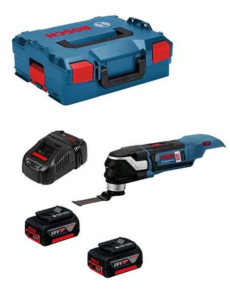 Multi-Herramienta BOSCH GOP 18V-28 (2 x 5,0 Ah + GAL1880CV + L-Boxx 136)