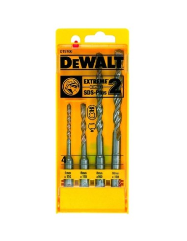 Juego de 4 Brocas SDS-Plus Extreme2 DeWALT DT9700-QZ