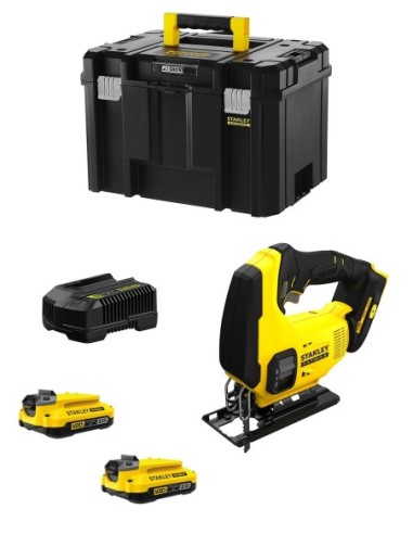 Sierra de Calar STANLEY FatMax SFMCS600D2T (2 x 2,0 Ah + Cargador + TSTAK VI)