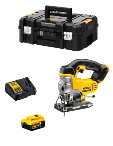 Sierra de Calar DeWALT DCS331P1 (1 x 5,0 Ah + DCB115 + TSTAK II)