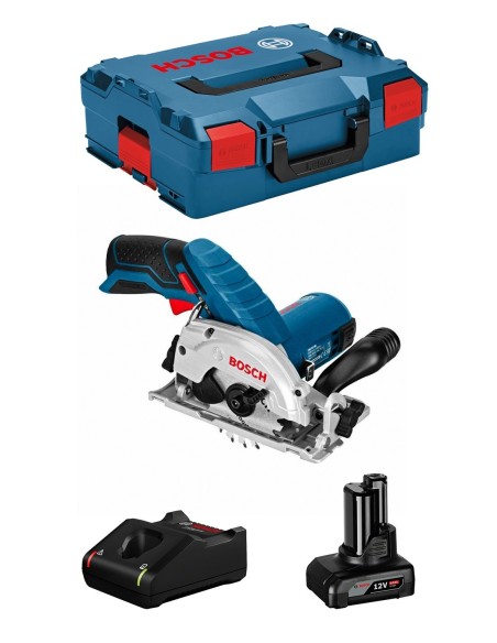 Sierra Circular BOSCH GKS 12V-26 (1 x 6,0 Ah + GAL12V-40 + L-Boxx 136)