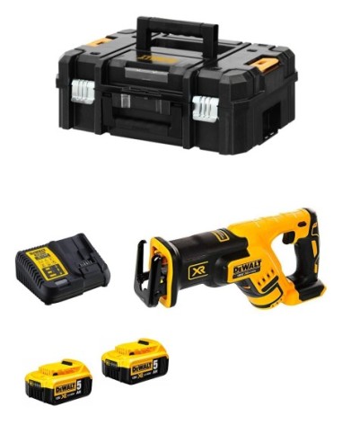 Sierra Sable DeWALT DCS367P2T (2 x 5,0 Ah + DCB115 + TSTAK II)