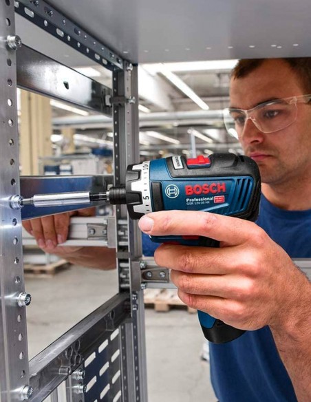 Taladro Atornillador BOSCH GSR 12V-35 HX (2 x 3,0 Ah + GAL12V-40 + L-Boxx 102)