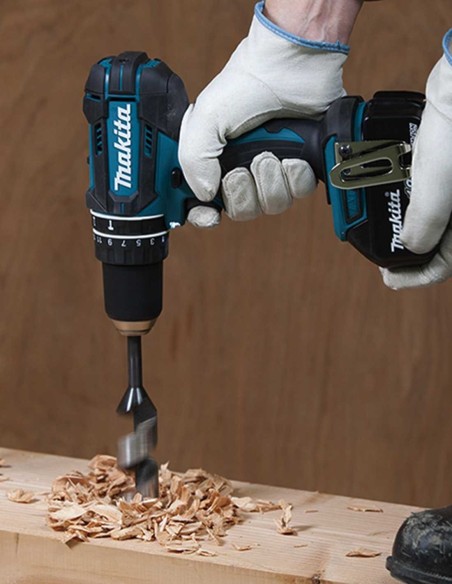 Taladro Percutor MAKITA DHP482RTJ (2 x 5,0 Ah + DC18RC + MAKPAC 2)