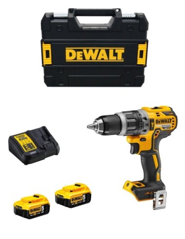 Taladro Percutor DeWALT DCD796P2T (2 x 5,0 Ah + DCB115 + TSTAK II)