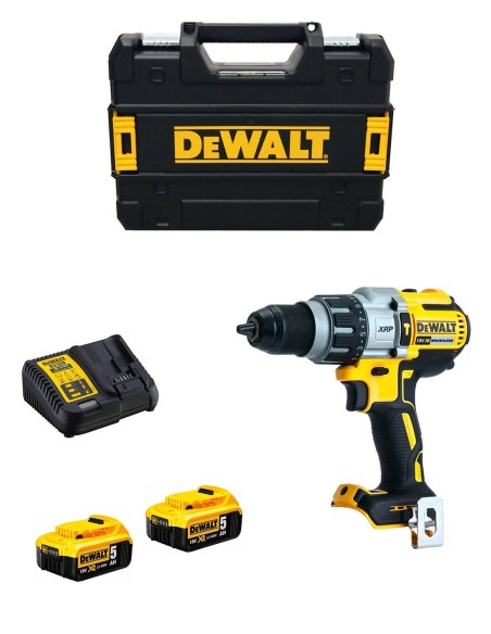 Taladro Percutor DeWALT DCD996P2T (2 x 5,0 Ah + DCB115 + TSTAK II)
