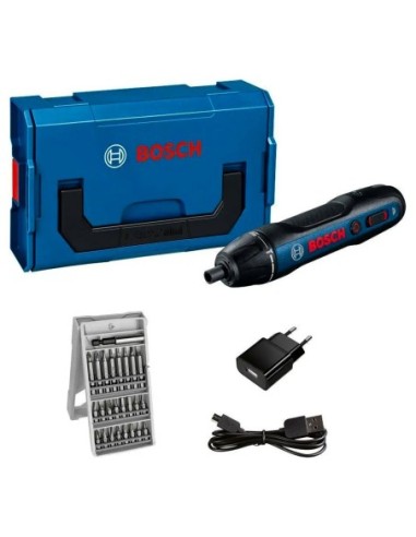 Atornillador BOSCH GO (25 Accesorios + Mini L-Boxx)