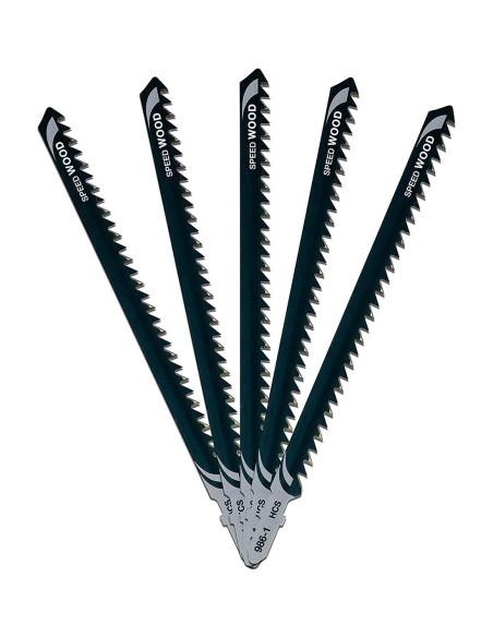 Juego de 5 Hojas HCS corte madera para sierra de calar DeWALT DT2169-QZ (152 mm)