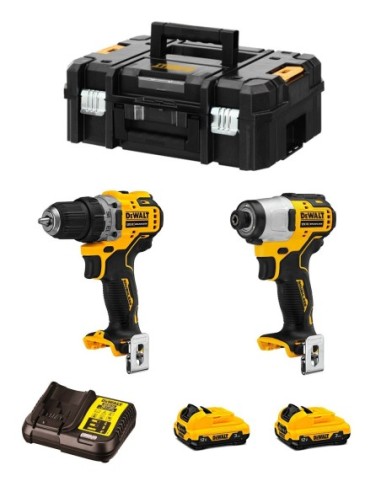 DeWALT Kit DCK2110L2T (DCD701 + DCF801 + 2 x 3,0 Ah + DCB112 + TSTAK II)