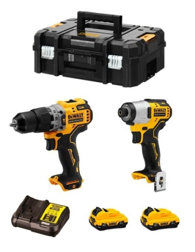 DeWALT Kit DCK2111L2T (DCD706 + DCF801 + 2 x 3,0 Ah + DCB112 + TSTAK II)