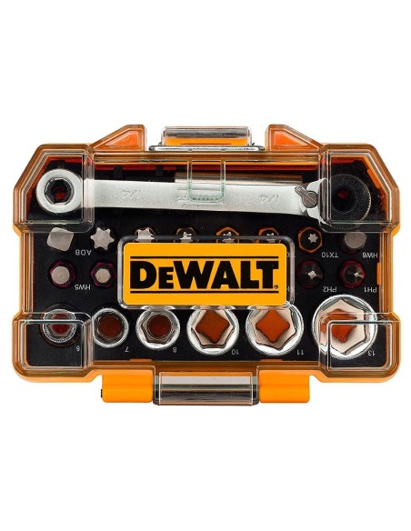 Juego de llaves de vaso y puntas para atornillar DeWALT DT71516-QZ (24 piezas)