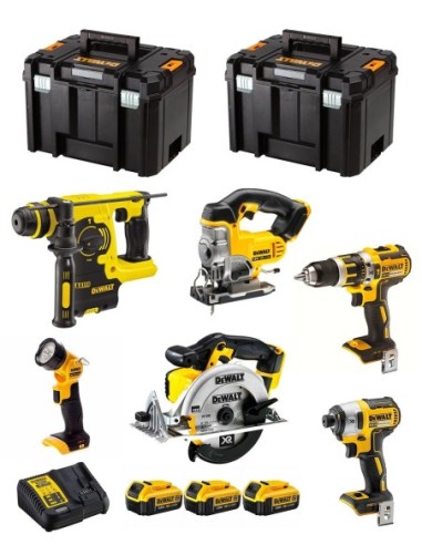 DeWALT Kit DCK699M3T (DCD795 + DCS391 + DCS331 + DCF887 + DCH253 + DCL040 + 3 x 4,0 Ah + DCB115 + 2 x TSTAK VI)