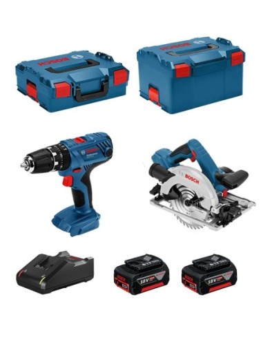 BOSCH Kit 18V BSK182M2C (GSB 18V-21 + GKS 18-57G + 2 x 4,0 Ah + GAL18V-40 + L-Boxx 136 + L-Boxx 238)