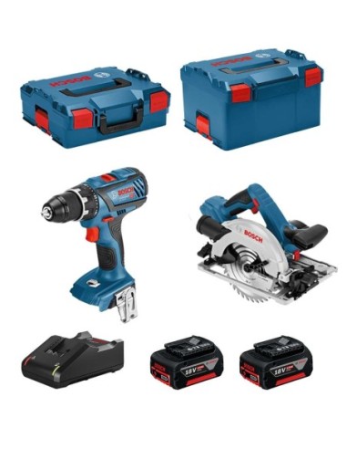 BOSCH Kit 18V BSK182M2D (GSR 18V-28 + GKS 18-57G + 2 x 4,0 Ah + GAL18V-40 + L-Boxx 136 + L-Boxx 238)