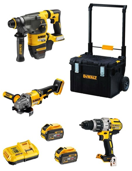DeWALT Kit FVK381TSX2HD-QW 54V/18V (DCH333 + DCD996 + DCG414 + 2 x 9,0 Ah + DCB118 + DS450 DWST1-75668)