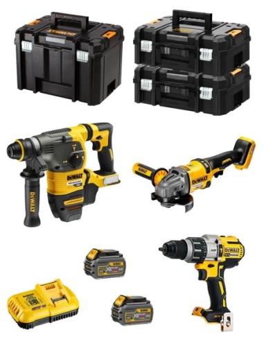 DeWALT Kit FVK381T2HD-QW 54V/18V (DCH333 + DCD996 + DCG414 + 2 x 6,0 Ah + DCB118 + 2 x TSTAK II + TSTAK VI)