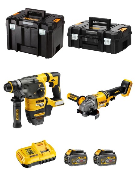 DeWALT Kit FVK271T2-QW 54V/18V (DCH333 + DCG414 + 2 x 6,0 Ah + DCB118 + TSTAK II + TSTAK VI)