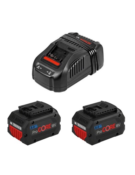 Power Set BOSCH (2 x 18V 8,0 Ah ProCORE + GAL1880CV)