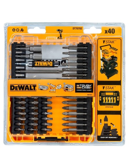 Juego de puntas para atornillar Tough Case DeWALT DT70702-QZ (40 piezas)