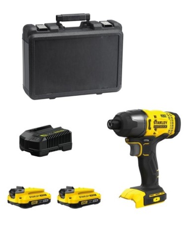 Atornillador de Impacto STANLEY FatMax SFMCF800D2K (2 x 2,0 Ah + Cargador + Maletín)