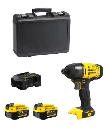 Atornillador de Impacto STANLEY FatMax SFMCF800M2K (2 x 4,0 Ah + Cargador + Maletín)