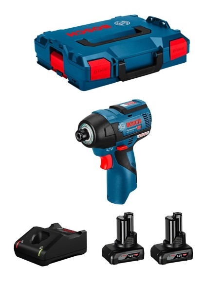 Atornillador de Impacto BOSCH GDR 12V-110 (2 x 6,0 Ah + GAL12V-40 + L-Boxx 102)