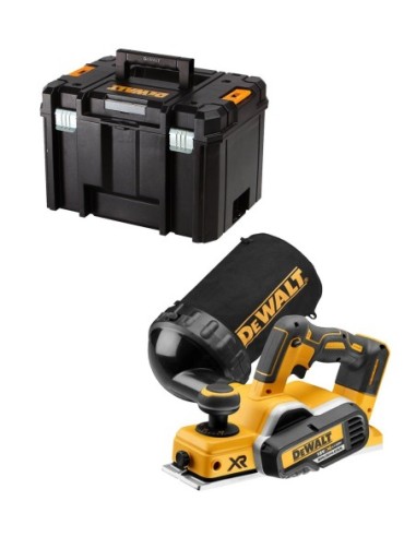 Cepillo DeWALT DCP580NT (Cuerpo solo + TSTAK VI + Saco de polvo)