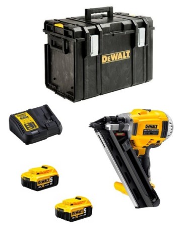 Clavadora DeWALT DCN692P2K (2 x 5,0 Ah + DCB115 + DS400)