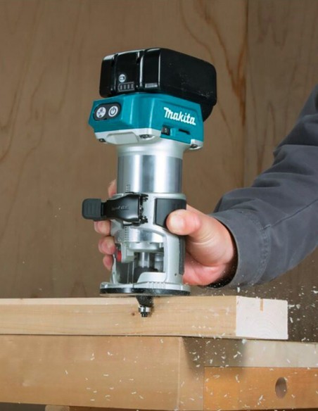 Fresadora MAKITA DRT50ZJX2 (Cuerpo solo + MAKPAC 4)