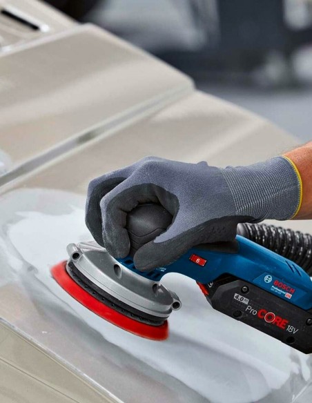 Lijadora Excéntrica BOSCH GEX 18V-125 (1 x 5,0 Ah + GAL18V-40 + L-Boxx 136)